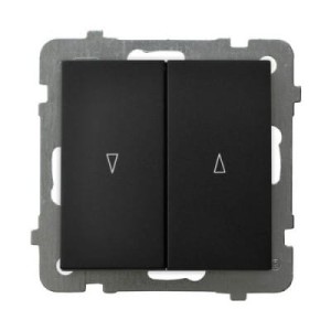 Ospel As czarny wyłącznik żaluzjowy zwierny - ŁP-7G/M/33