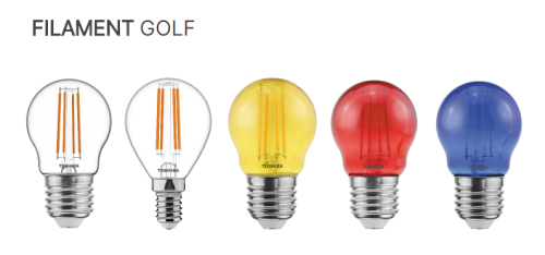 Żarówka LED Filament KULKA E14 4,5W niebieska - Toshiba 00172734