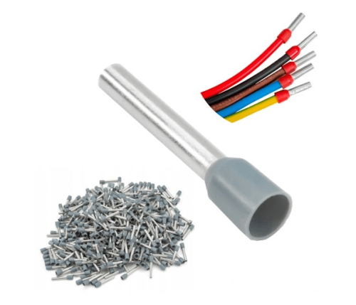 Końcówka tulejkowa izolowana 2,5/10 szara 25szt.