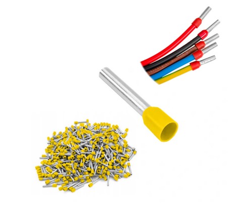 Końcówka tulejkowa izolowana 1,0/8 czerwona 10szt.