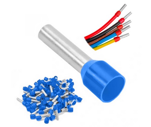 Końcówka tulejkowa izolowana 16/12 niebieska 10szt.