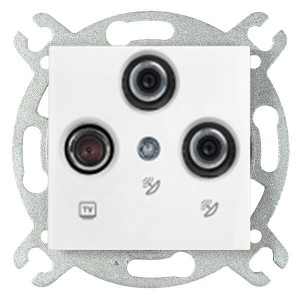 Panasonic Karre Gniazdo TV-2xSAT biały - 90963653