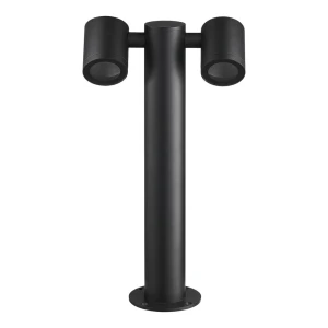 Słupek ogrodowy 45cm KETTO 2xGU10 IP44 czarny