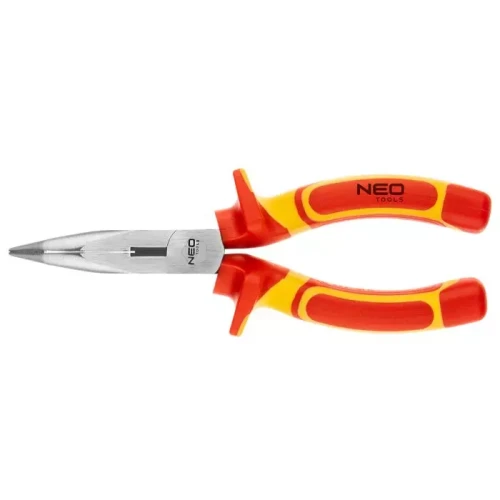 zczypce wydłużone wygięte 180mm 1000V, CrV, polerowane – Neo 01-228