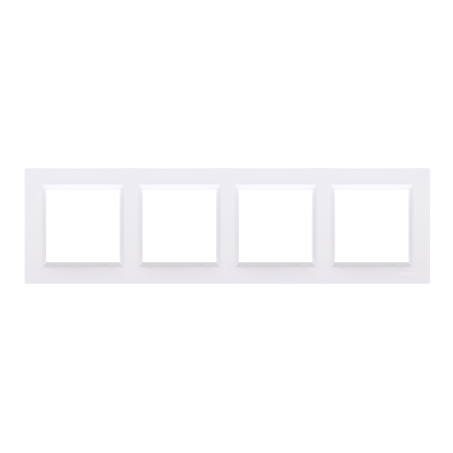Simon 10 Ramka poczwórna biała - CR4/11