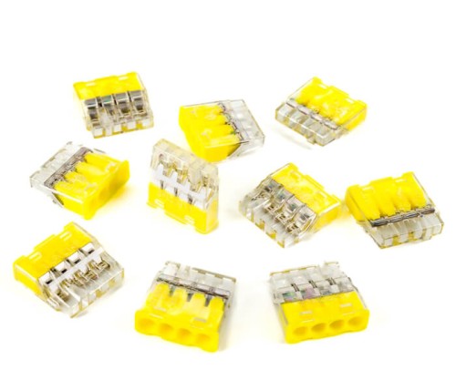 2 Szybkozłączka uniwersalna mini 4/0,2-2,5 mm² 10szt. - Trytyt PC 214S