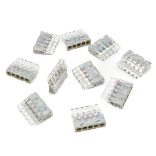 2 Szybkozłączka uniwersalna mini 5x 0,2-2,5 mm² 10szt. - Trytyt PC 215S