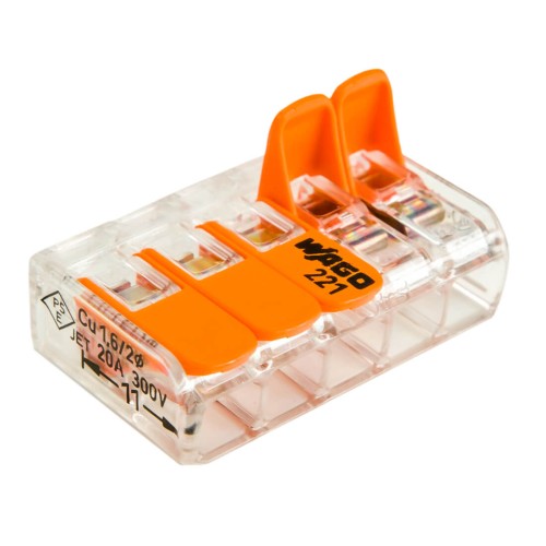 Szybkozłączka linka drut 5x0,2-4mm2 10szt. - WAGO 221-415