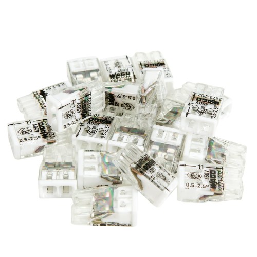 Szybkozłączka drut 2x0,5-2,5mm2 25szt. - WAGO 2273-202