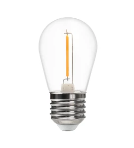 Żarówka LED filament E27 1W ciepła biała Plastik - EKZF9139