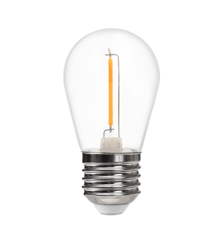 Żarówka LED filament E27 1W ciepła biała Plastik - EKZF9139