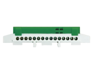 Listwa zaciskowa 15-torowa zielona TH35 IP20 - Pawbol E.4173