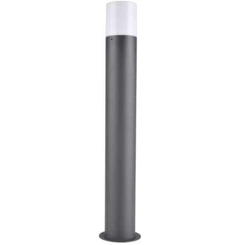Lampa ogrodowa słupek DALLAS E27 o wysokości 60 cm, w kolorze grafitowym. Posiada cylindryczny kształt z przezroczystym kloszem na górze. Umieszczona na okrągłej podstawie, idealna do oświetlenia przestrzeni zewnętrznych.