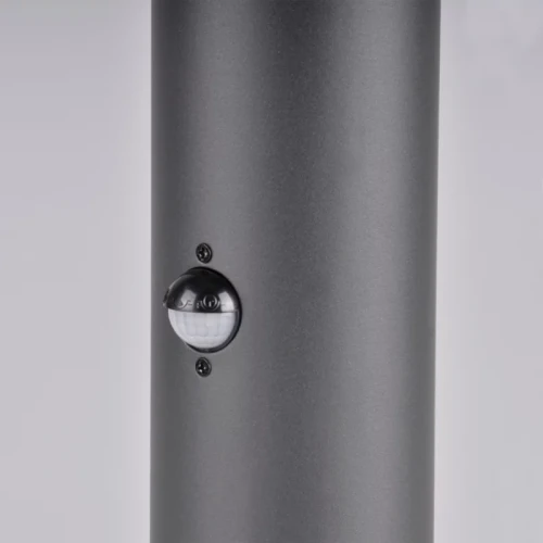 Lampa ogrodowa słupek DALLAS E27 44cm grafit z czujnikiem ruchu/zmierzchu - Goldlux 316004