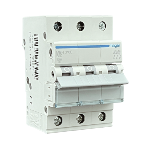 Wyłącznik nadprądowy 3P B10A - Hager MBN310E