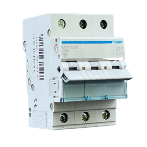 Wyłącznik nadprądowy 3P C 25A 6kA -  Hager MCN325E