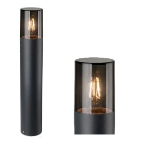 Lampa ogrodowa stojąca DENVER 50 cm czarna