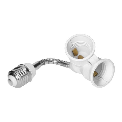 Przejściówka adapter do żarówki E27 - 2 x E27 