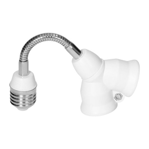 Przejściówka adapter do żarówki E27 - 2 x E27 