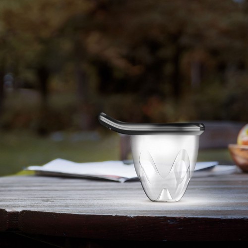 Lampa solarna Brilo wbijana / naścienna 1W czarna 74cm