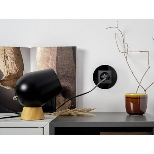 Karlik MINI Ramka pojedyncza zaokrąglona szary mat - 27MRTZ-1