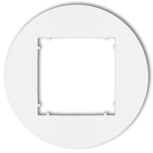 Karlik MINI Ramka pojedyncza okrągła biała – MRTO-1