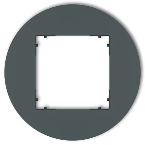 Karlik MINI Ramka pojedyncza okrągła grafit mat – 28MRTO-1