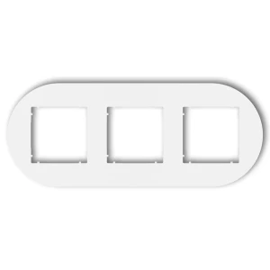 Karlik MINI Ramka potrójna okrągła biała – MRTO-3