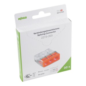 Szybkozłączka drut 3x0,5-2,5mm2 30 szt. - WAGO 2273-203/995-030
