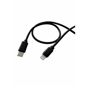 Przewód do ładowania USB C Lightning 30W 3A czarny 1,2m - Linear PTI12C