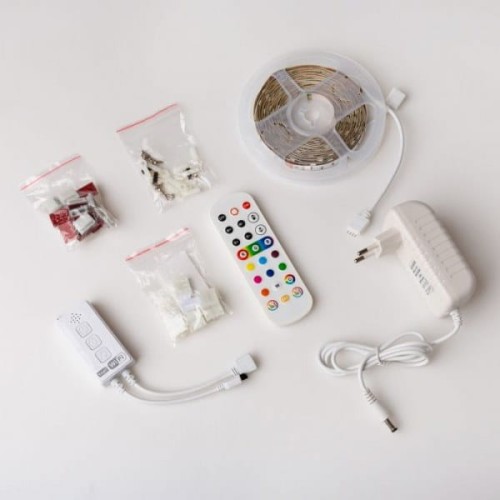 Taśma LED 7,2W barwa RGB z funkcją muzyczną 5m - Ecolight EC79989