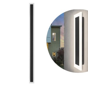 Kinkiet elewacyjny oprawa ścienna DURANGO 150cm 45W czarny - LVT 0824