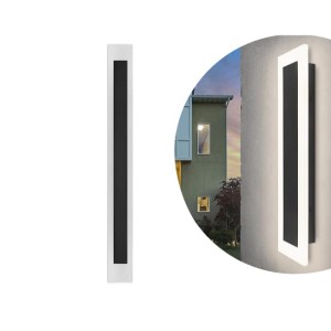 Kinkiet elewacyjny oprawa ścienna DURANGO 100cm 38W czarny - LVT 8013