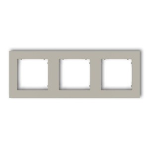 Karlik MINI Ramka potrójna taupe beżowy – 60MR-3