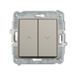 Karlik MINI Łącznik żaluzjowy zwierny taupe beżowy – 60MWP-8