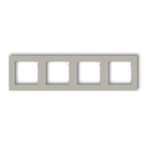 Karlik MINI Ramka poczwórna taupe beżowy – 60MR-4