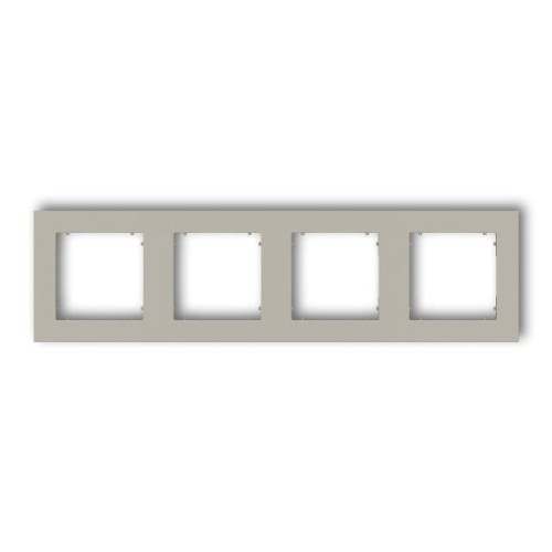 Karlik MINI Ramka poczwórna taupe beżowy – 60MR-4