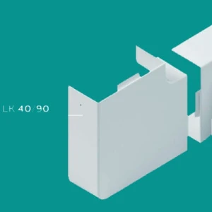 Łącznik kątowy LK 40/90 biały - 111431