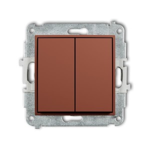 Karlik MINI Łącznik podwójny świecznikowy terakota - 63MWP-2