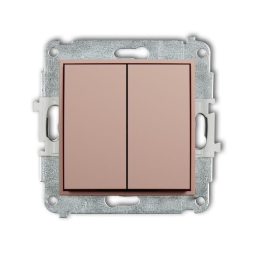 Karlik MINI Łącznik podwójny świecznikowy łososiowy - 62MWP-2