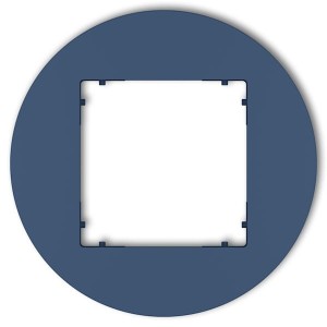 Karlik MINI Ramka pojedyncza okrągła navy blue – 64MRTO-1