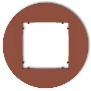 Karlik MINI Ramka pojedyncza okrągła terakota – 63MRTO-1