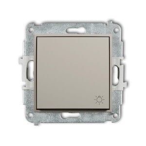 Karlik MINI Łącznik przycisk światło taupe beżowy - 60MWP-5