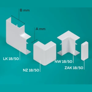 Narożnik wewnętrzny NW 18/50 biały – 111374