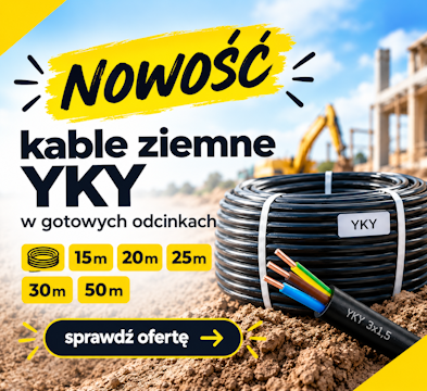 Kable ziemne YKY w gotowych krążkach